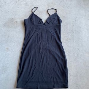 Black mini dress